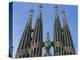 Spires of the Sagrada Familia, the Gaudi Cathedral in Barcelona, Cataluna, Spain, Europe-Jeremy Bright-Premier Image Canvas