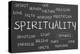 Spirituality Word Cloud-IJdema-Stretched Canvas