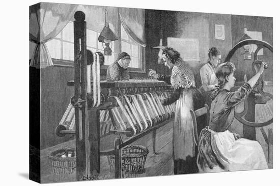 Spitalfields Silk Weavers, 1893-Enoch Ward-Premier Image Canvas