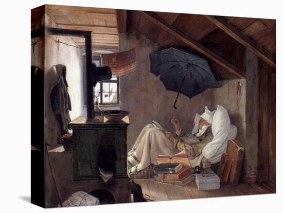 Spitzweg: Poor Poet, 1839-Carl Spitzweg-Premier Image Canvas