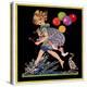 Splashing in Puddle - Child Life-Hazel Frazee-Premier Image Canvas