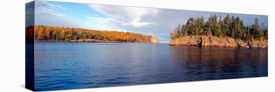 Split Rock Lighthouse from 1905, Lake Superior, Minnesota-null-Stretched Canvas