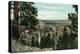 Spokane, Washington - View of City Through the Trees-Lantern Press-Stretched Canvas