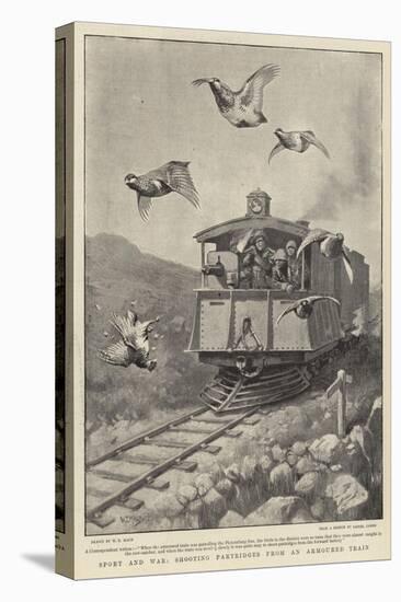 Sport and War, Shooting Partridges from an Armoured Train-William T. Maud-Premier Image Canvas