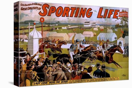 "Sporting Life" poster, 1898-American School-Premier Image Canvas