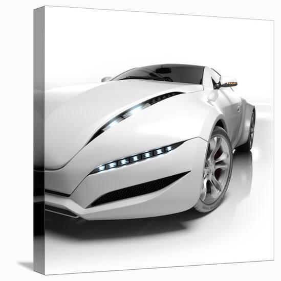 Sports Car Isolated On White Background. My Own Car Design. Not Associated With Any Brand-Misha-Premier Image Canvas