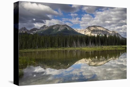 Spray Valley Lake Reflection, Alberta, Calgary, Canada, Canmore, Kananaskis-Howie Garber-Premier Image Canvas