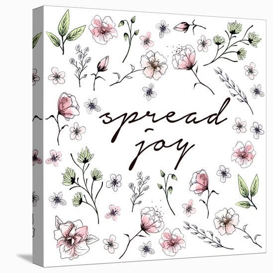 Spread Joy Floral-Sd Graphics Studio-Stretched Canvas