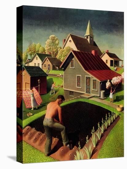 "Spring 1942," April 18, 1942-Grant Wood-Premier Image Canvas