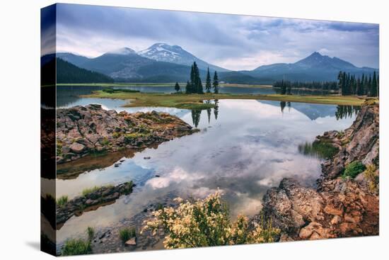 Spring at Sparks Lake, Bend Oregon Mount Bachelor Wilderness Fishing-Vincent James-Premier Image Canvas