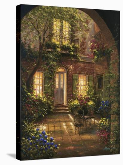 Spring Courtyard I-J^ Martin-Stretched Canvas