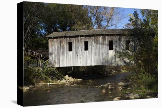 Spring Creek Covered Bridge, State College, Central County, Pennsylvania, United States of America,-Richard Maschmeyer-Premier Image Canvas