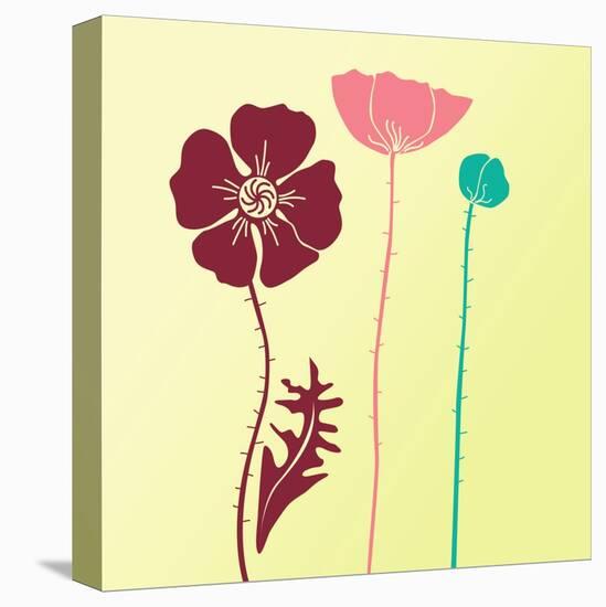 Spring Floral Background-Alisa Foytik-Stretched Canvas