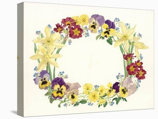 Spring Flower Oval, 1995-Linda Benton-Premier Image Canvas