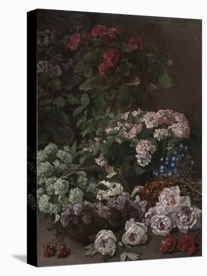 Spring Flowers, 1864 (Oil on Fabric)-Claude Monet-Premier Image Canvas