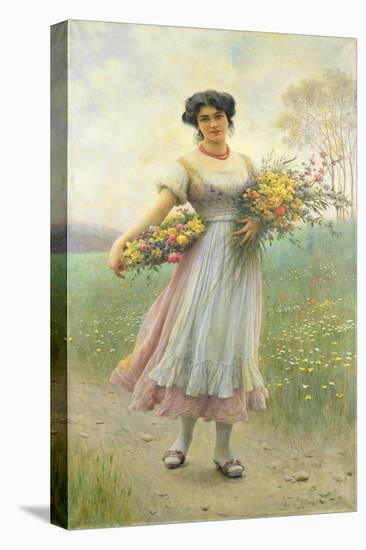 Spring Flowers-Eugen Von Blaas-Premier Image Canvas