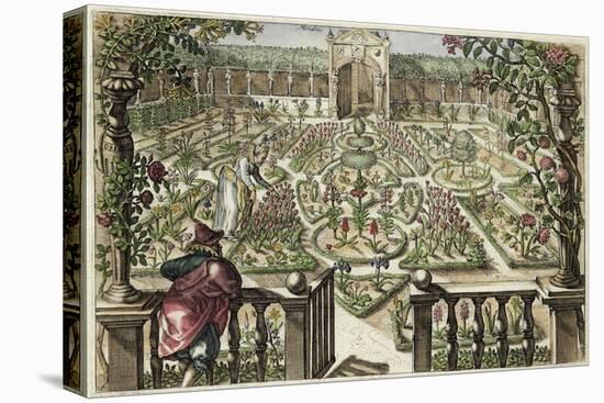 Spring Garden, from "Hortus Floridus," Published 1614-15-Crispin I De Passe-Premier Image Canvas