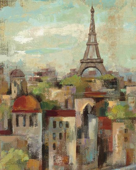 Spring in Paris II-Silvia Vassileva-Stretched Canvas