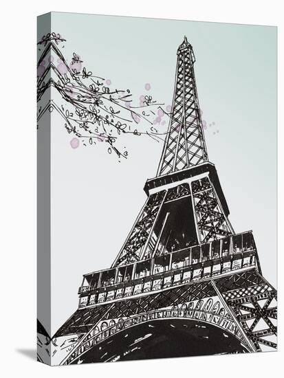 Spring in Paris II-Melissa Wang-Stretched Canvas