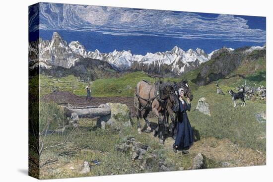 Spring in the Alps, 1897-Giovanni Segantini-Premier Image Canvas