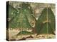 Spring Landscape with Sun, Part of a Six Panel Folding Screen-null-Premier Image Canvas