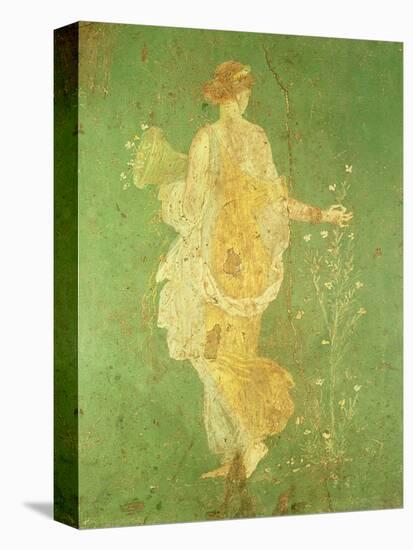 Spring, Maiden Gathering Flowers, from the Villa of Varano in Stabiae, c.15 BC-60 Ad-Roman-Premier Image Canvas