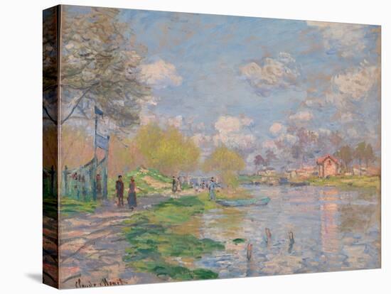 Spring on the Seine-Claude Monet-Premier Image Canvas