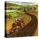 "Spring Plowing,"May 1, 1945-Peter Helck-Premier Image Canvas