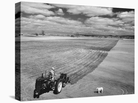 Spring Plowing on Farm in de Soto, Kansas-Francis Miller-Premier Image Canvas