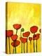 Spring Poppies 2-Patty Baker-Stretched Canvas