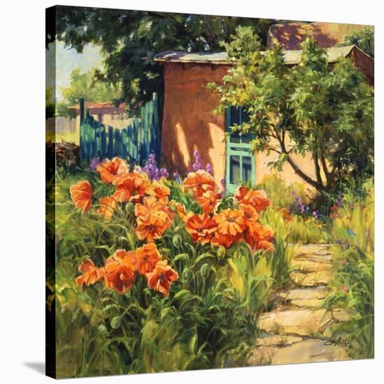 Spring Poppies-J Chris Morel-Stretched Canvas