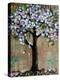 Spring Tree Mixed Media Art Painting Seasonal-Blenda Tyvoll-Stretched Canvas