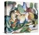 Springendes Pferd-Franz Marc-Stretched Canvas