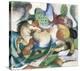 Springendes Pferd-Franz Marc-Stretched Canvas