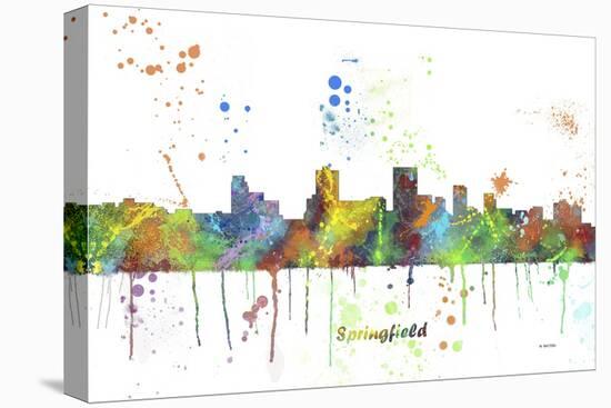 Springfield Illinois Skyline MCLR 1-Marlene Watson-Premier Image Canvas