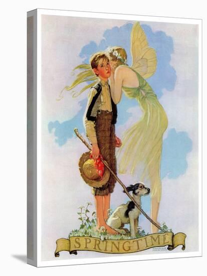 "Springtime, 1933", April 8,1933-Norman Rockwell-Premier Image Canvas