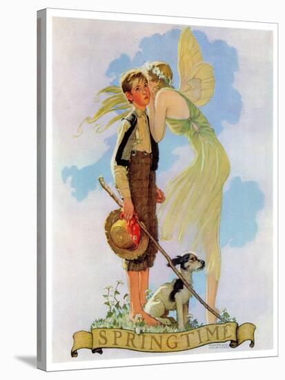 "Springtime, 1933", April 8,1933-Norman Rockwell-Premier Image Canvas