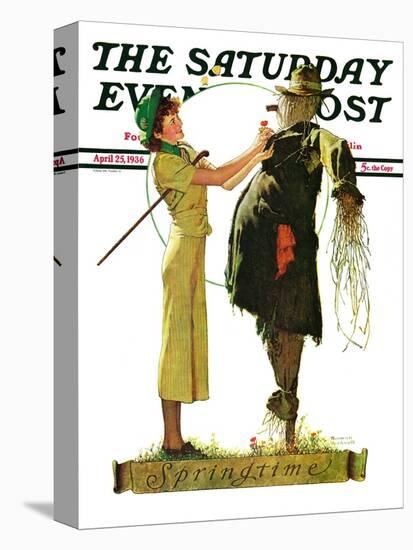 "Springtime, 1936" Saturday Evening Post Cover, April 25,1936-Norman Rockwell-Premier Image Canvas