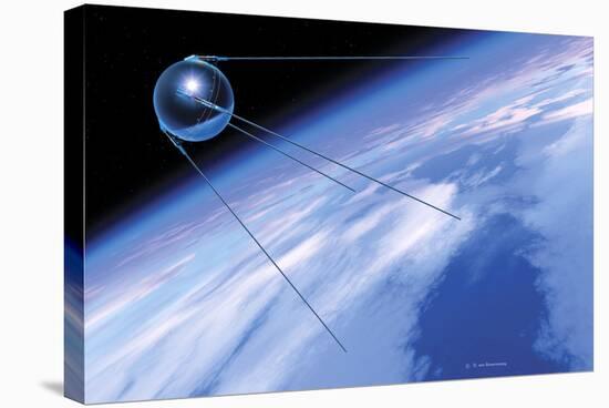 Sputnik 1 Satellite-Detlev Van Ravenswaay-Premier Image Canvas