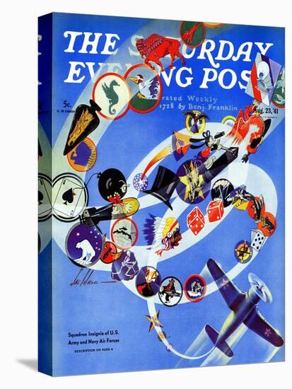 "Squadron Insignia," Saturday Evening Post Cover, August 23, 1941-Ski Weld-Premier Image Canvas