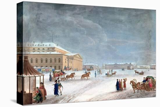 Square and the Grand Theatre at St Petersburg, 1817-John Clark-Premier Image Canvas