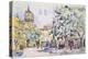 Square of the Hotel De Ville in Aix-En-Provence, Early 20th Century-Paul Signac-Premier Image Canvas