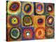 Squares with Concentric Circles-Wassily Kandinsky-Stretched Canvas