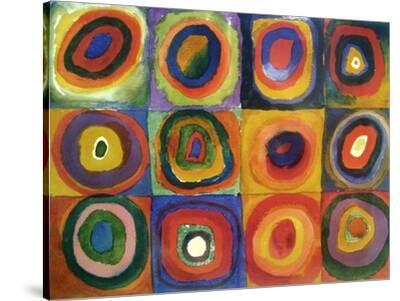 bekennen knecht Terugroepen Squares with Concentric Circles' Stretched Canvas Print - Wassily Kandinsky  | Art.com