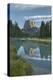 Squaretop Mountain reflected in Green River, Bridger Wilderness, Wind River Range, Wyoming.-Alan Majchrowicz-Premier Image Canvas