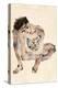 Squatting-Egon Schiele-Premier Image Canvas