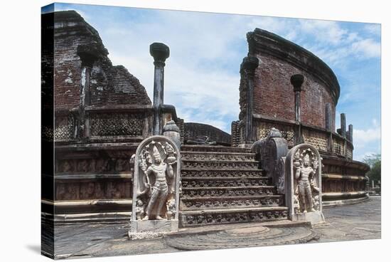 Sri Lanka, Polonnaruwa, Vatadage or Circular Relic House-null-Premier Image Canvas