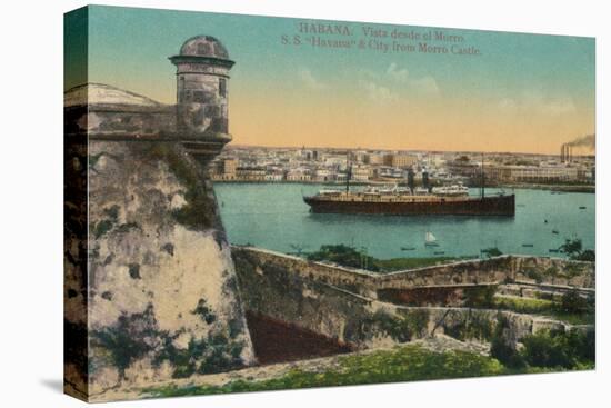 Ss Havana and City from Morro Castle, Havana, Cuba, C1910-null-Premier Image Canvas