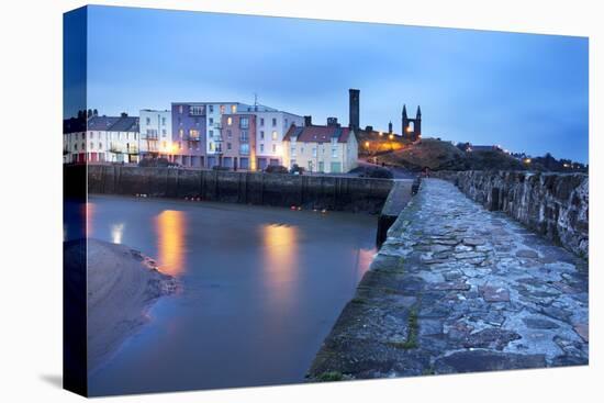 St. Andrews Harbour before Dawn, Fife, Scotland, United Kingdom, Europe-Mark-Premier Image Canvas