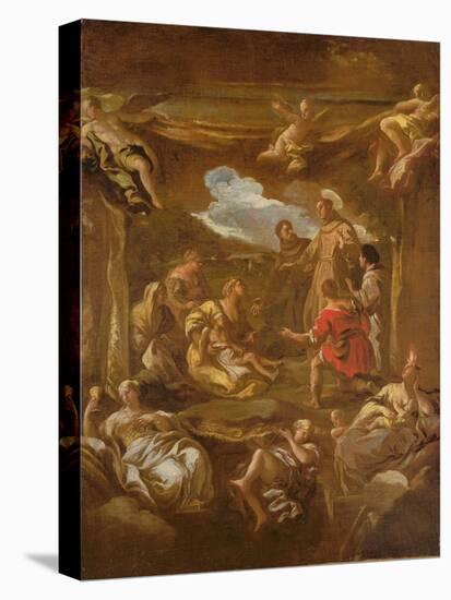 St. Anthony of Padua Healing a Young Man-Luca Giordano-Premier Image Canvas